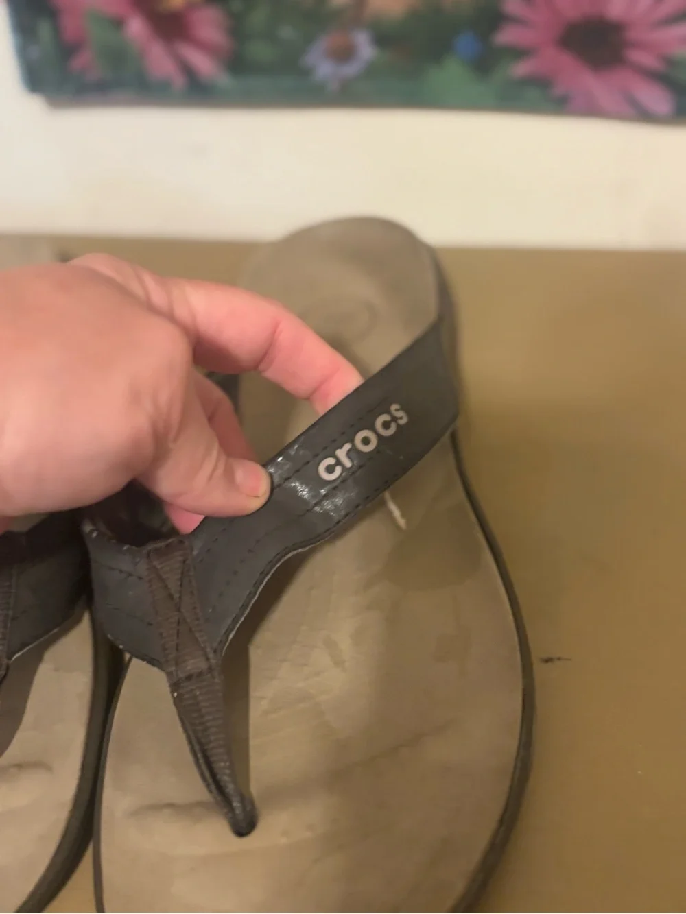 CROCS Brown Men's Sandal Flip-Flops